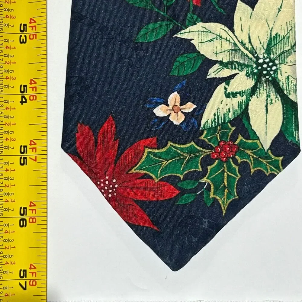 Hallmark Yule Tie Greetings Neck Tie Holiday Christmas Santa Candy Cane Lot of 2